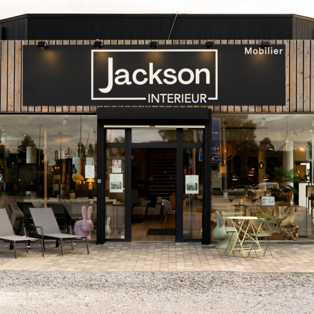 Devanture du magasin de meubles Jackson intérieur à Neupré