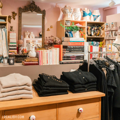 Intérieur de chez Lingerie Les princesses à Tilff