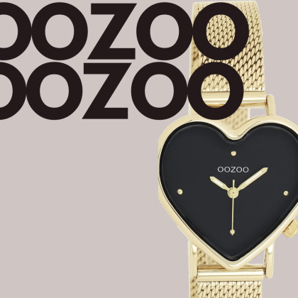 Montre OOZOO Cœur Doré