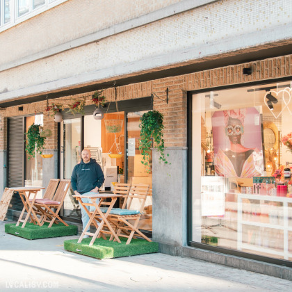 Façade du magasin Peppermint Shop à Liège, boutique spécialisée en décoration intérieure et articles de maison